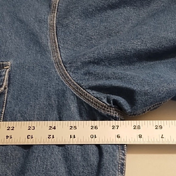 Blue Denim Barn Jacket Lined Utility Coat - Picture 6 of 15